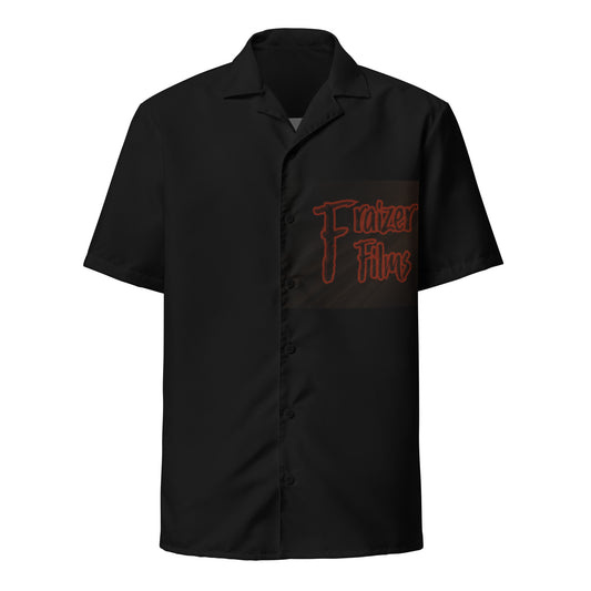 What a bear does in the woods Unisex button shirt