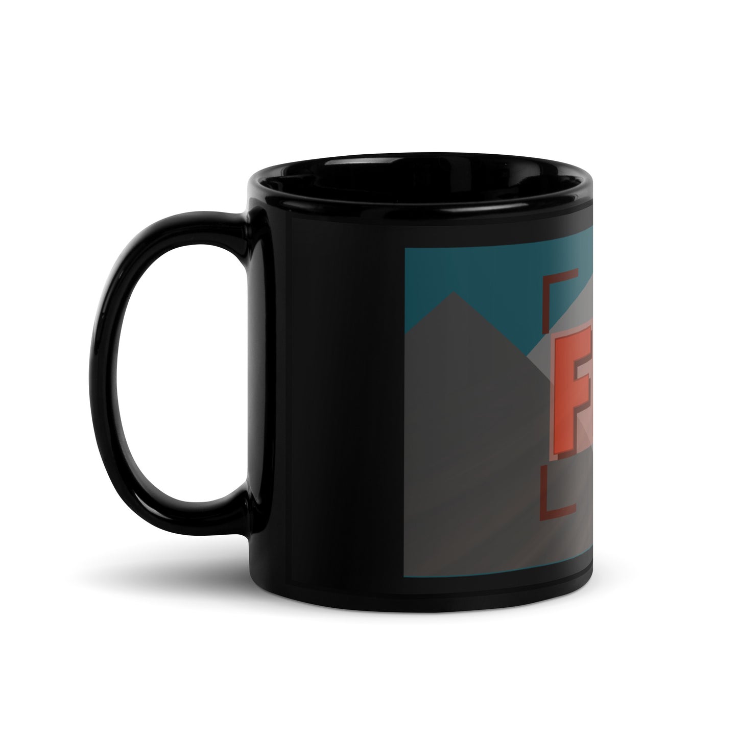 Fraizer Films (alternative logo) Black Glossy Mug