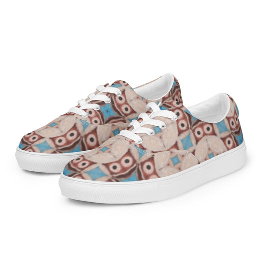 Women’s lace-up canvas shoes